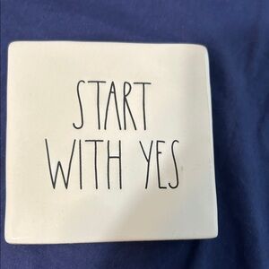 Rae Dunn   START WITH YES    NWT